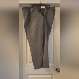 Maurices plus size 20w short gray plaid Jegging NWT